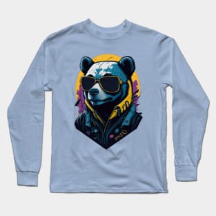 bear with sunglasses Long Sleeve T-Shirt